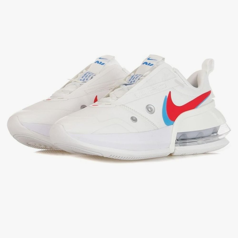 Nike Air Max Up Sneakers in White/Siren Red 9